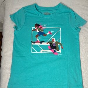 Cat & Jack Turquoise Kids Skateboard T-Shirt